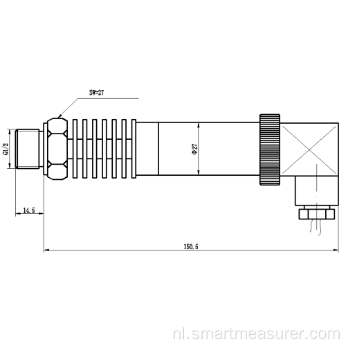 Corrosiebestendige sensor vloeistofdruktransmitter